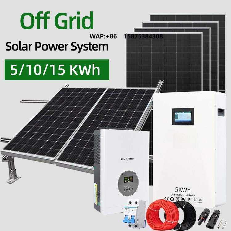 Solar Panel Monocrystalline - Sistema Solare Domestico Off-grid da 3kW
