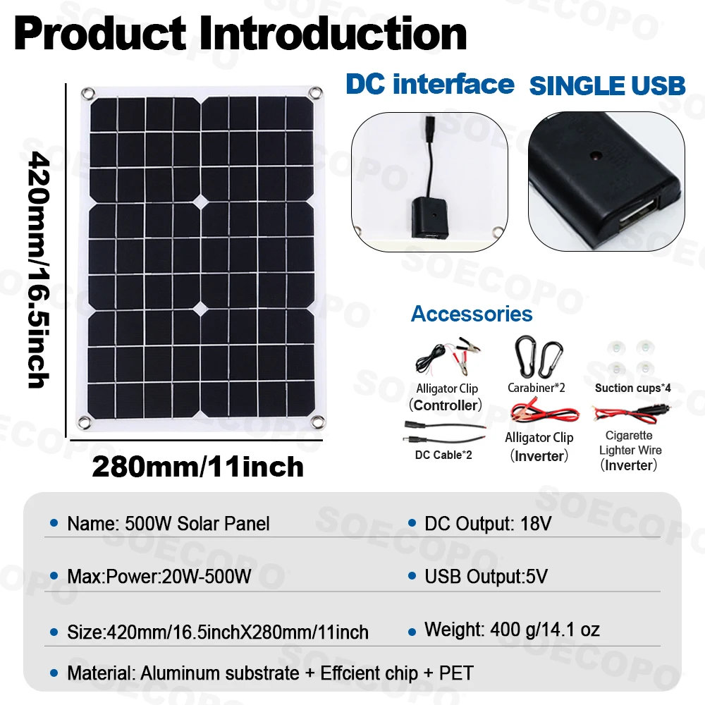 Kit generatore solare da 10000 - Solar Panel Monocrystalline recensione e prezzo